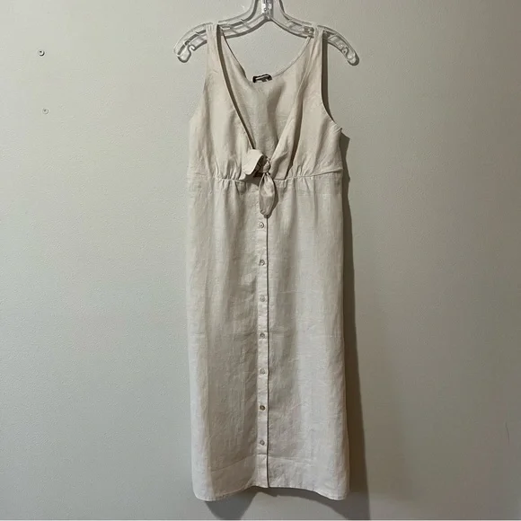 Quince Cream Sleeveless Dress - Picture 2 of 11